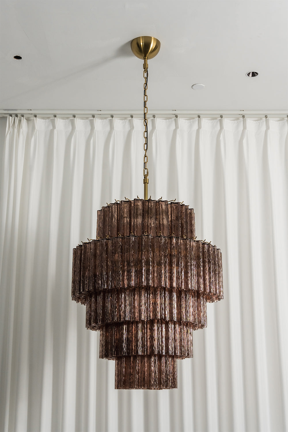 Vespera Glass Tiered Chandelier