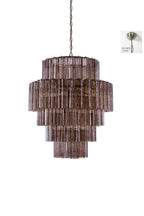 Vespera Glass Tiered Chandelier