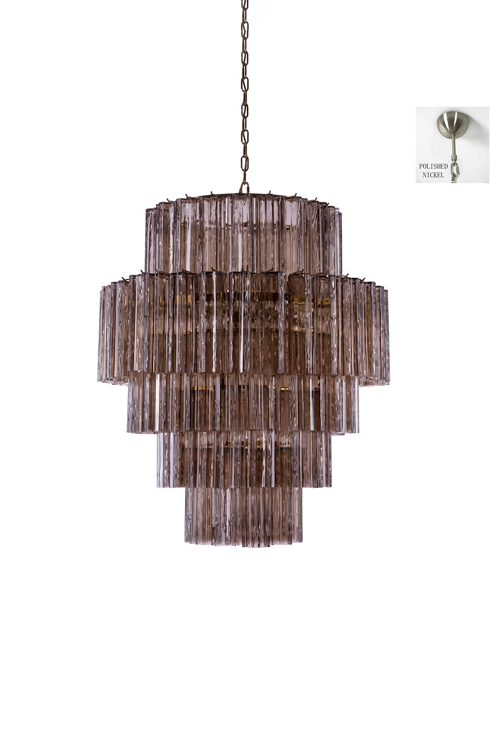 Vespera Glass Tiered Chandelier