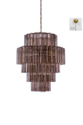 Vespera Glass Tiered Chandelier
