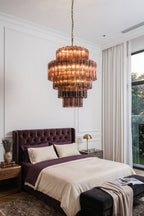 Vespera Glass Tiered Chandelier