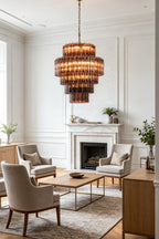 Vespera Glass Tiered Chandelier