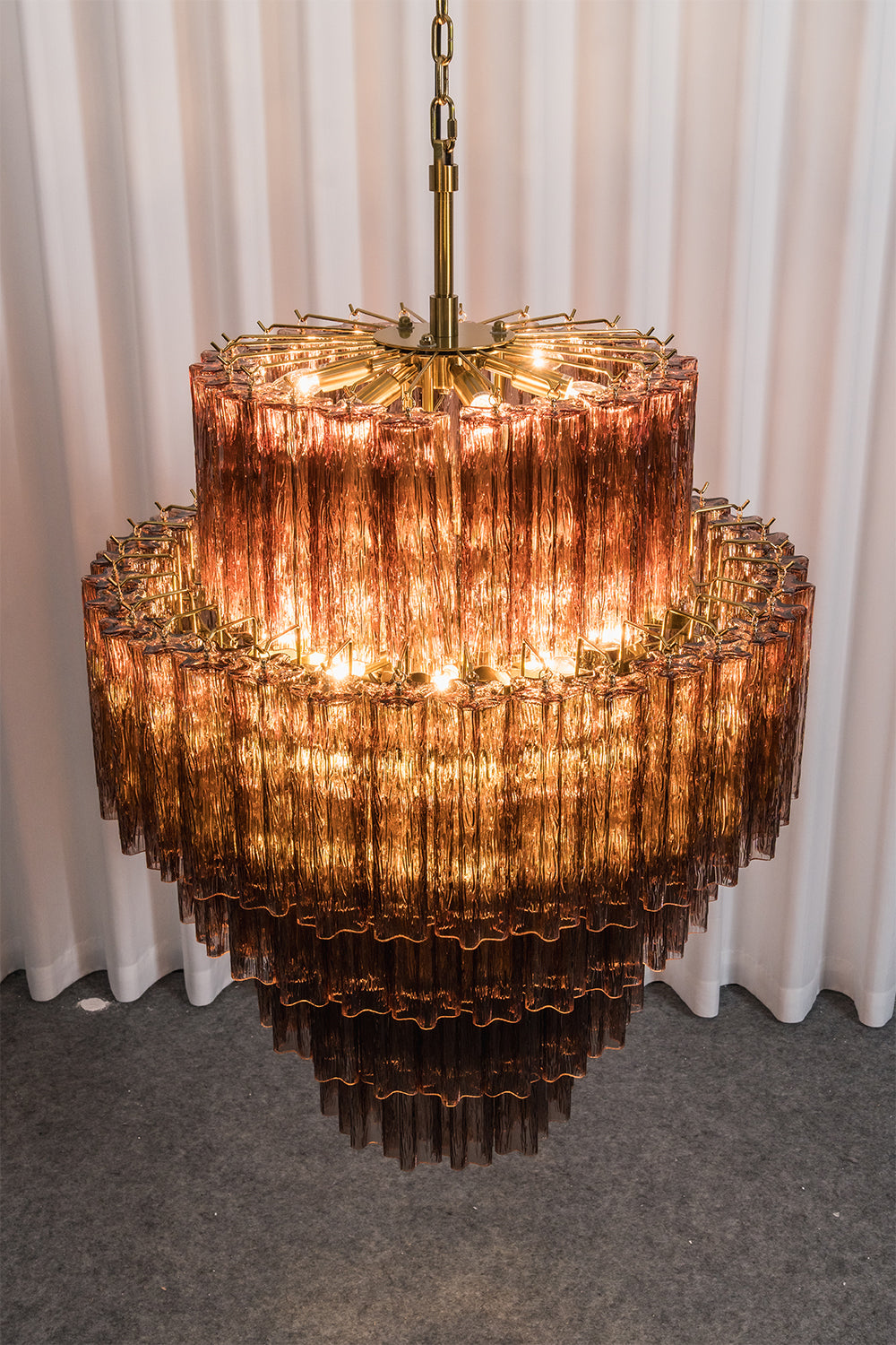 Vespera Glass Tiered Chandelier