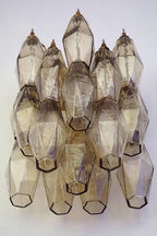 Vintage Art Poliedri Smoked Wall Lamp