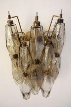 Vintage Art Poliedri Smoked Wall Lamp