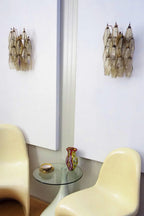 Vintage Art Poliedri Smoked Wall Lamp