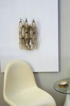 Vintage Art Poliedri Smoked Wall Lamp