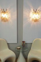 Vintage Art Poliedri Smoked Wall Lamp
