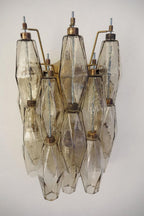 Vintage Art Poliedri Smoked Wall Lamp