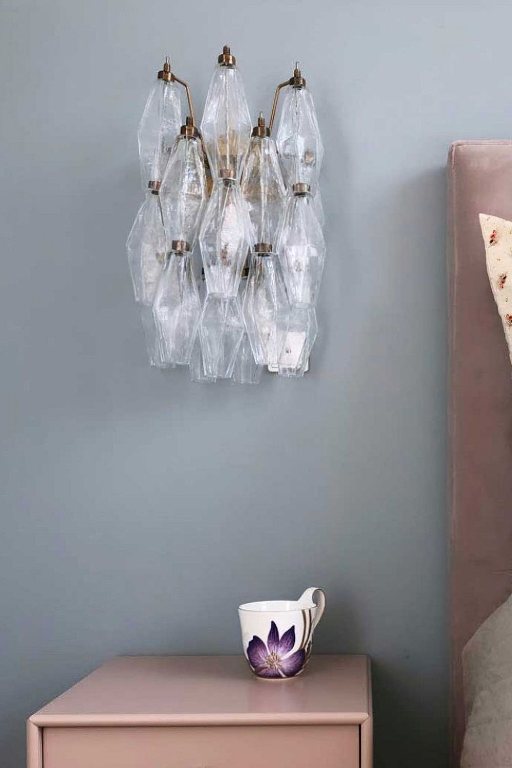 Vintage Art Poliedri Transparent Wall Lamp