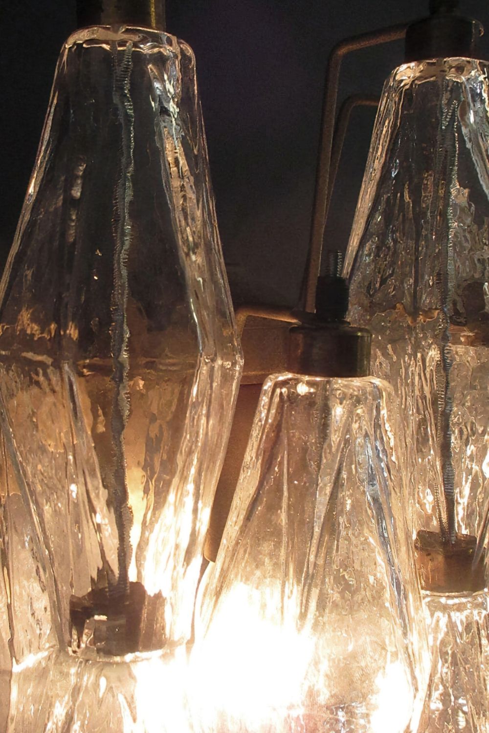 Vintage Art Poliedri Transparent Wall Lamp