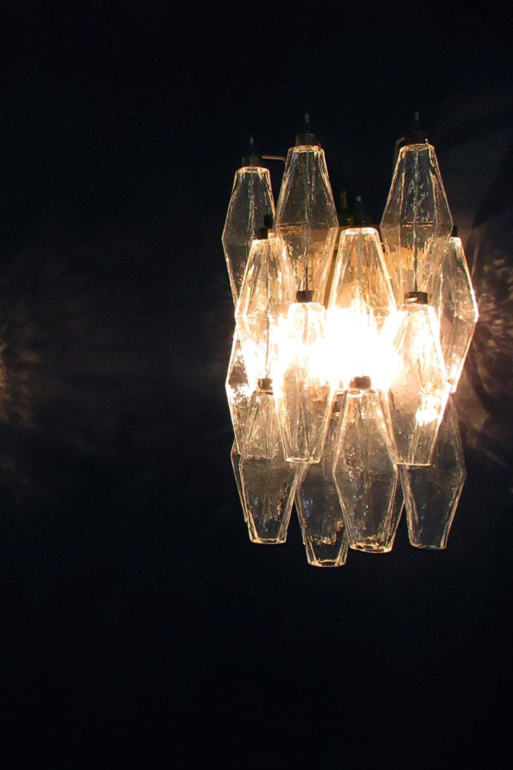 Vintage Art Poliedri Transparent Wall Lamp