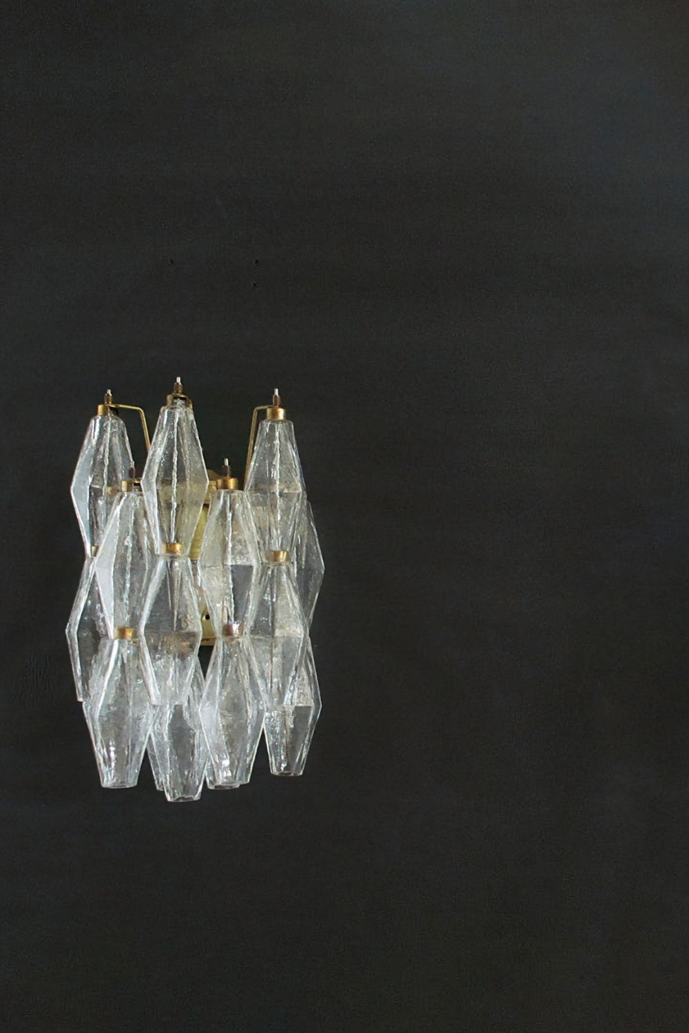 Vintage Art Poliedri Transparent Wall Lamp