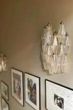 Vintage Art Poliedri Transparent Wall Lamp