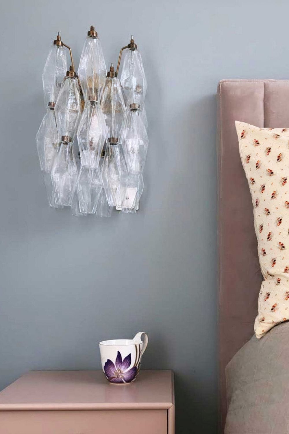 Vintage Art Poliedri Transparent Wall Lamp