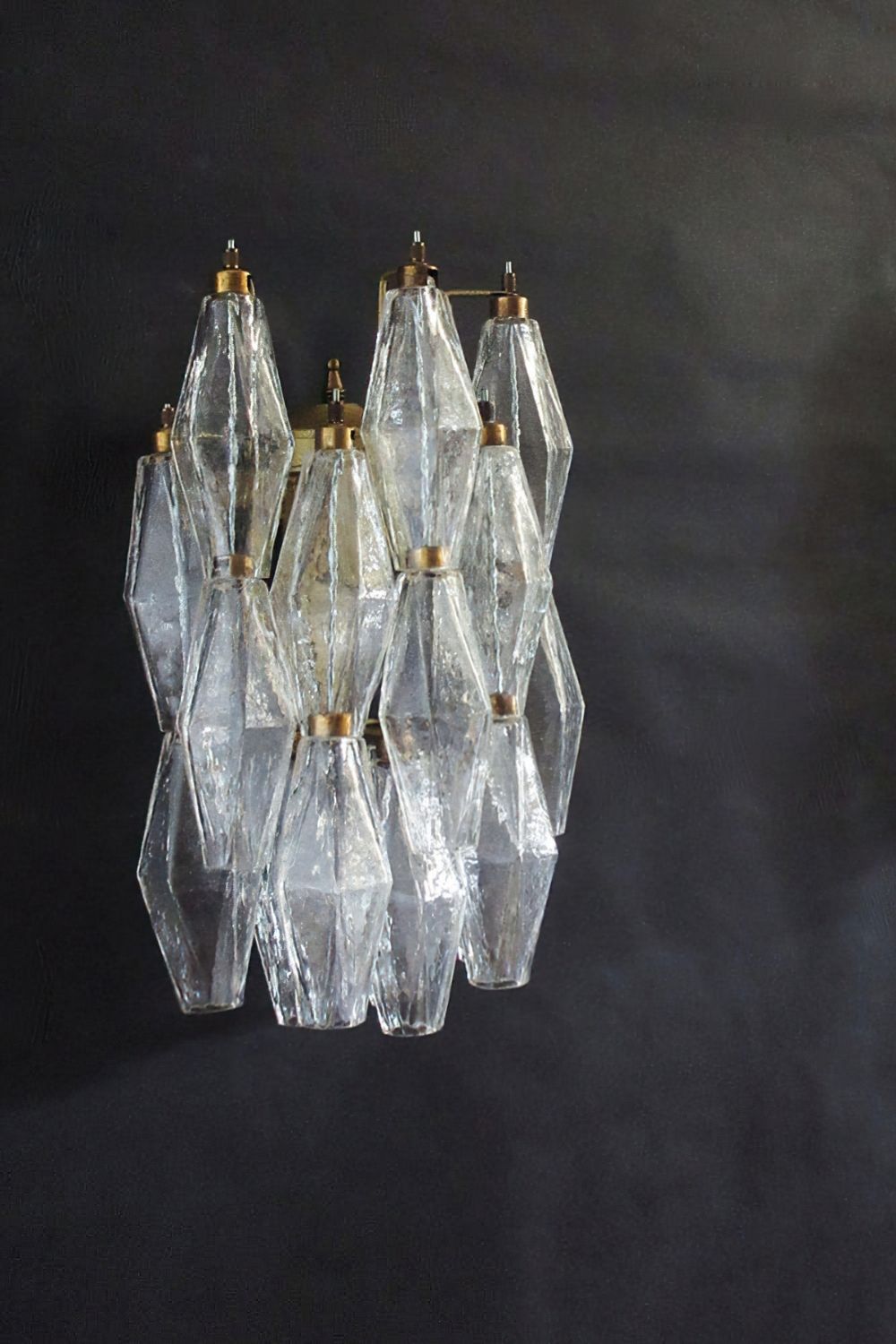 Vintage Art Poliedri Transparent Wall Lamp