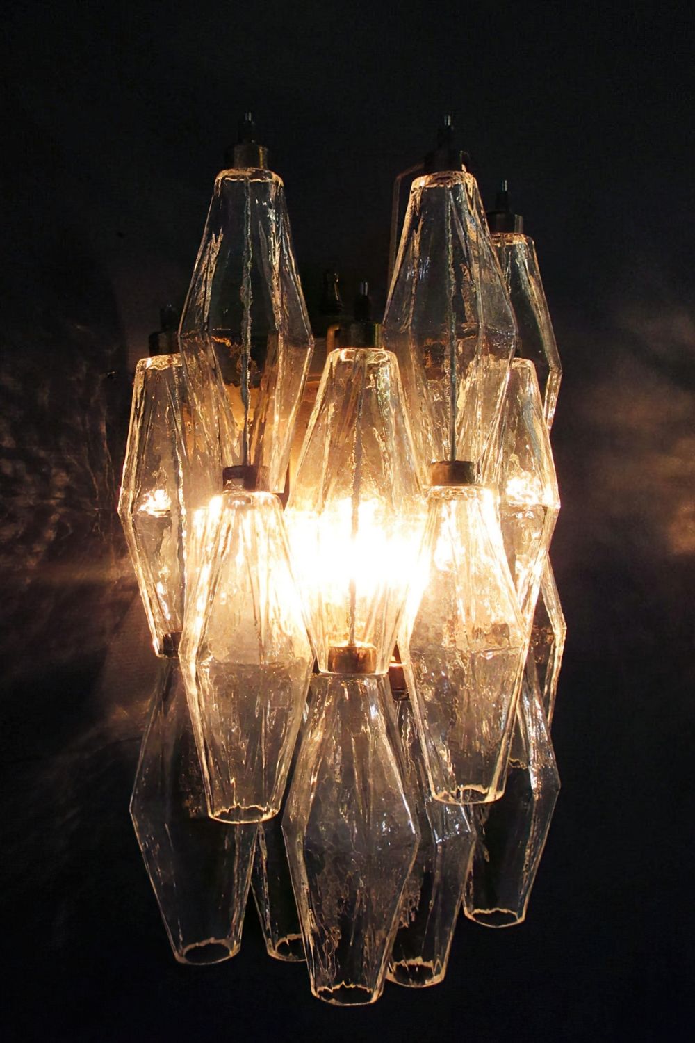Vintage Art Poliedri Transparent Wall Lamp
