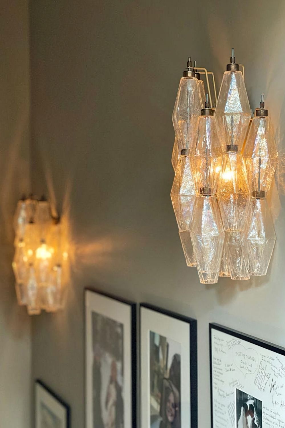 Vintage Art Poliedri Transparent Wall Lamp