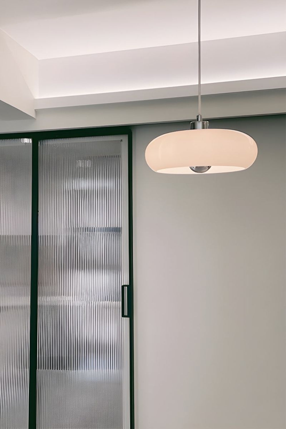 Vintage Bauhaus Glass Pendant Light