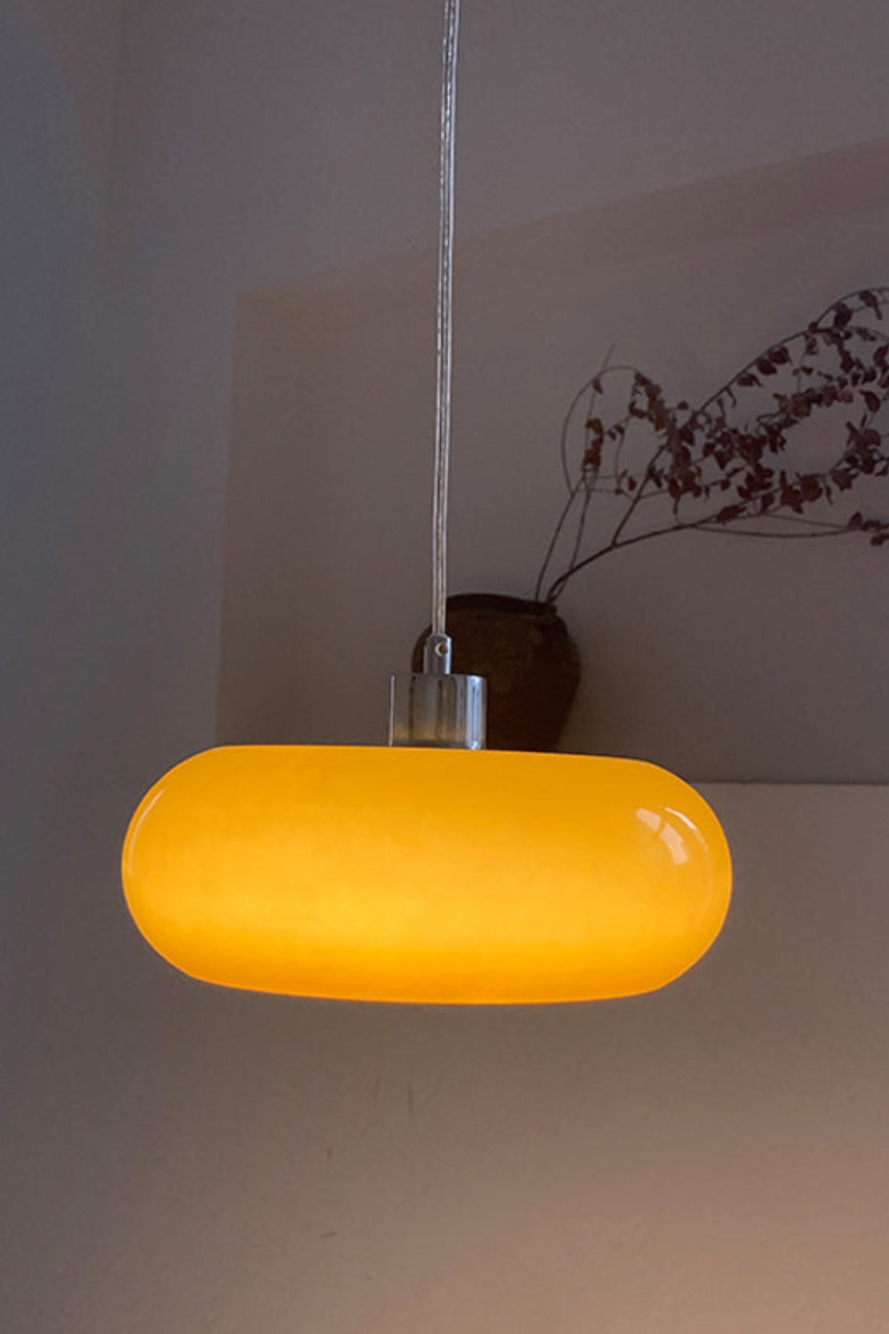 Vintage Bauhaus Glass Pendant Light