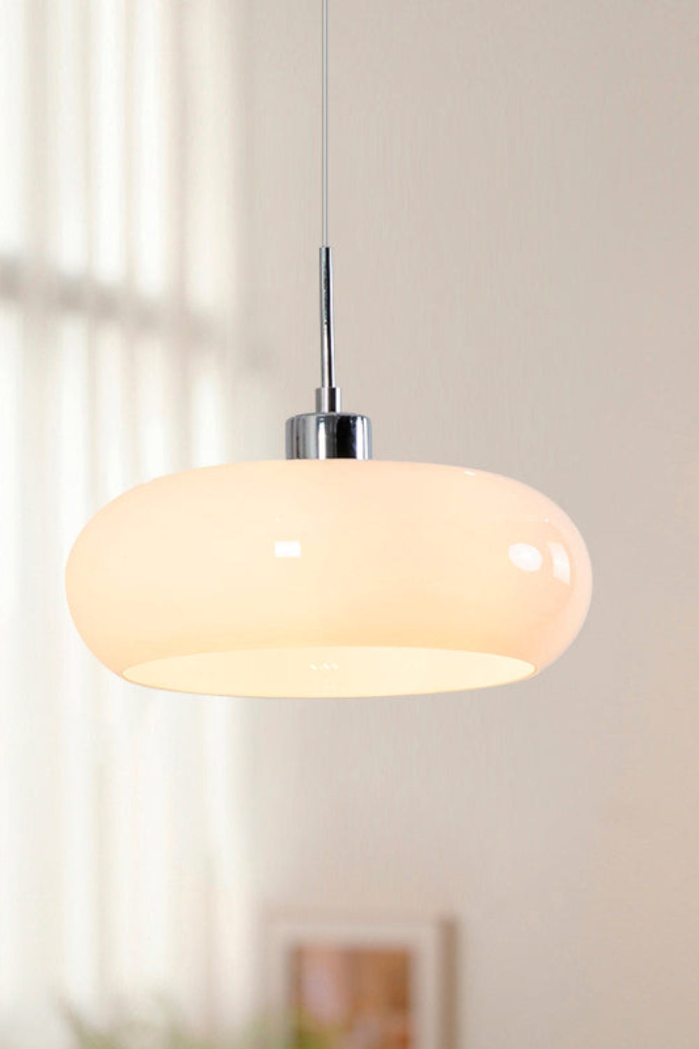 Vintage Bauhaus Glass Pendant Light