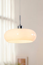 Vintage Bauhaus Glass Pendant Light