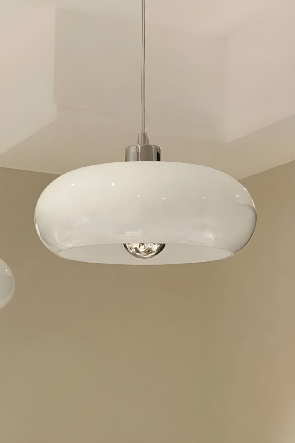 Vintage Bauhaus Glass Pendant Light