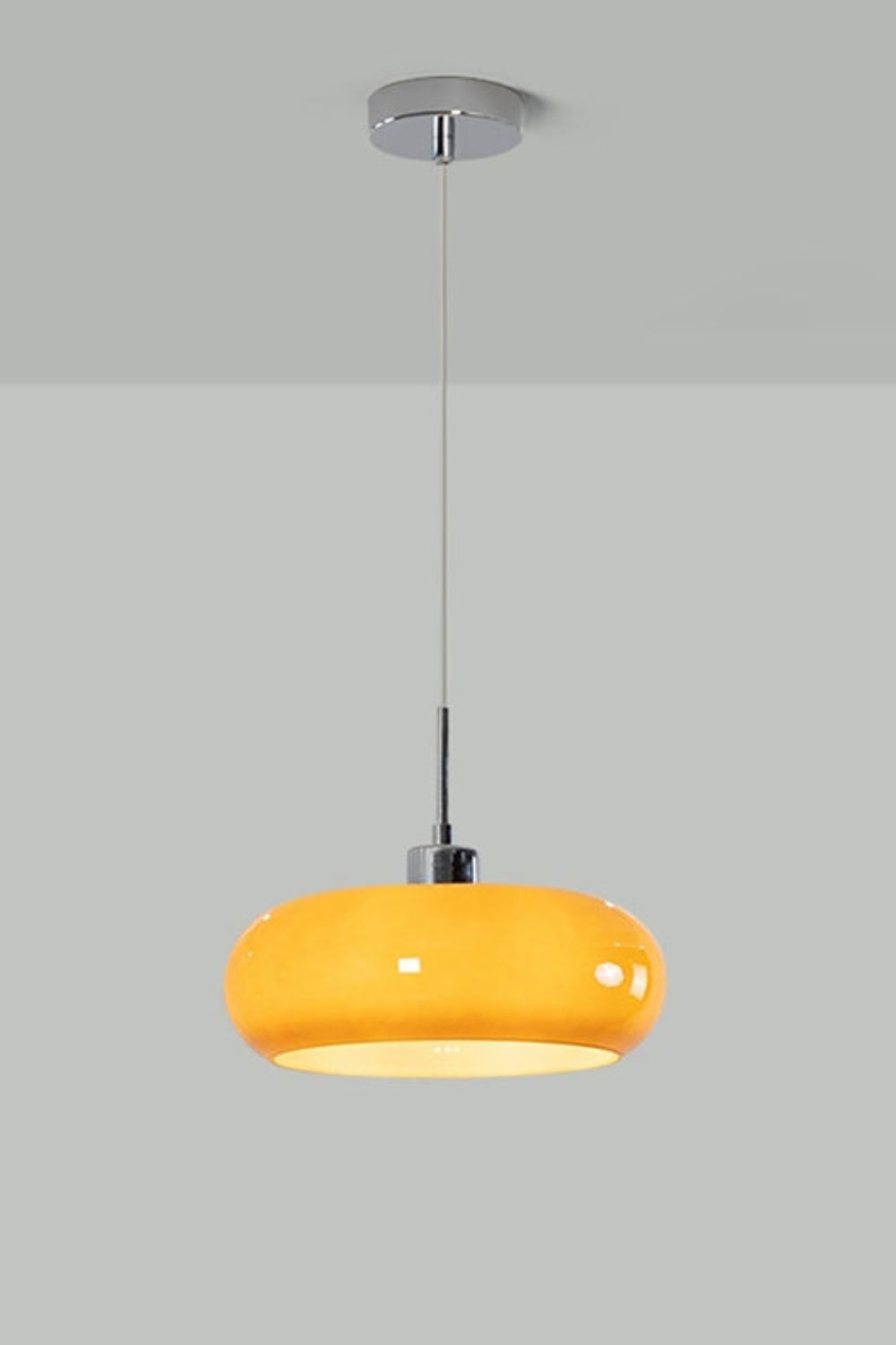 Vintage Bauhaus Glass Pendant Light