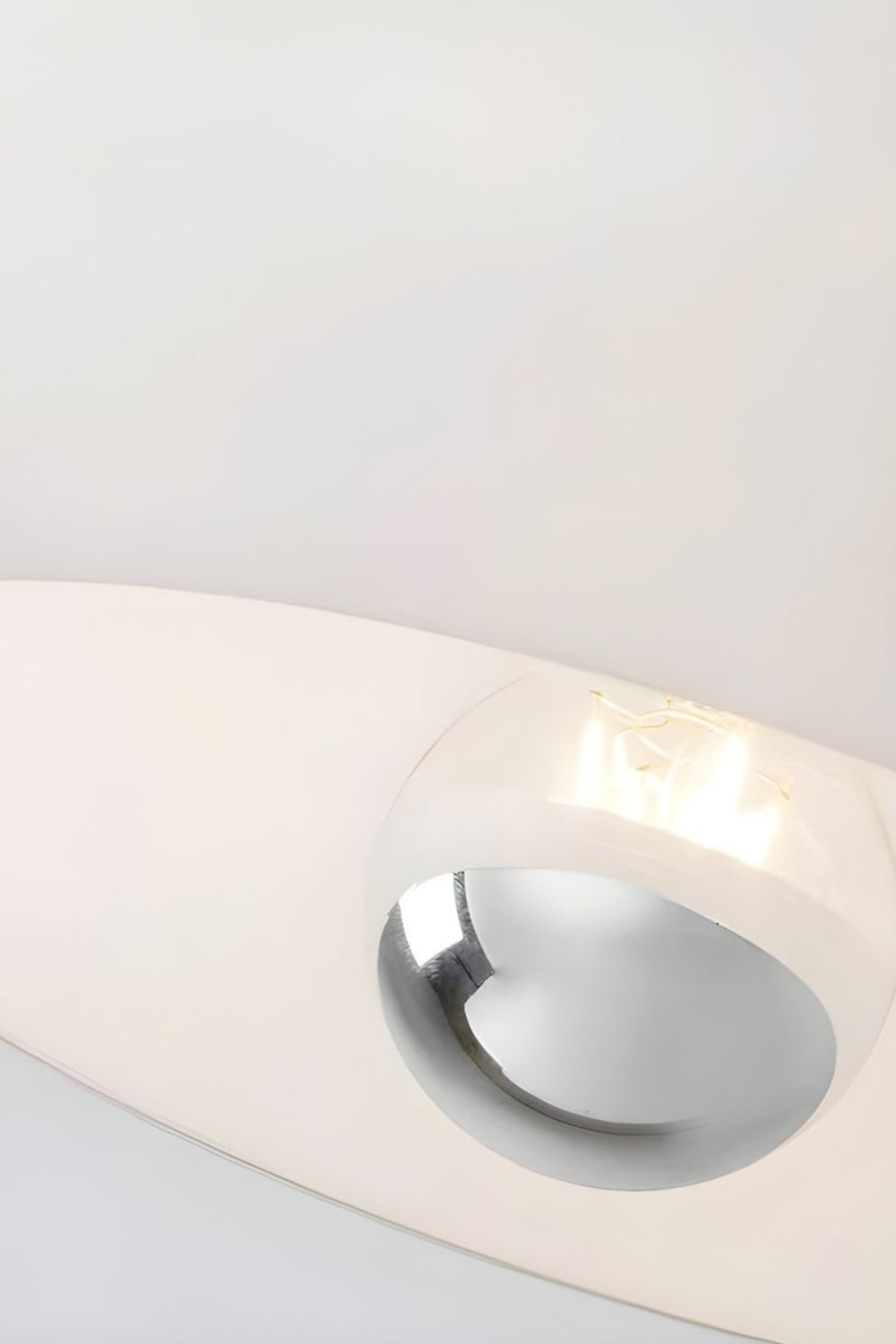 Vintage Bauhaus Glass Pendant Light