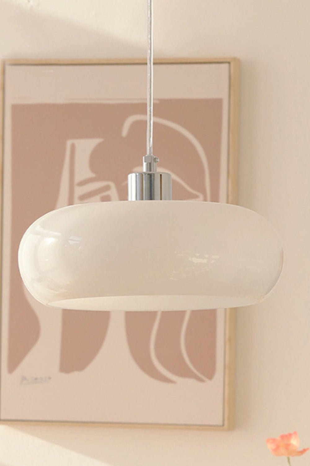 Vintage Bauhaus Glass Pendant Light