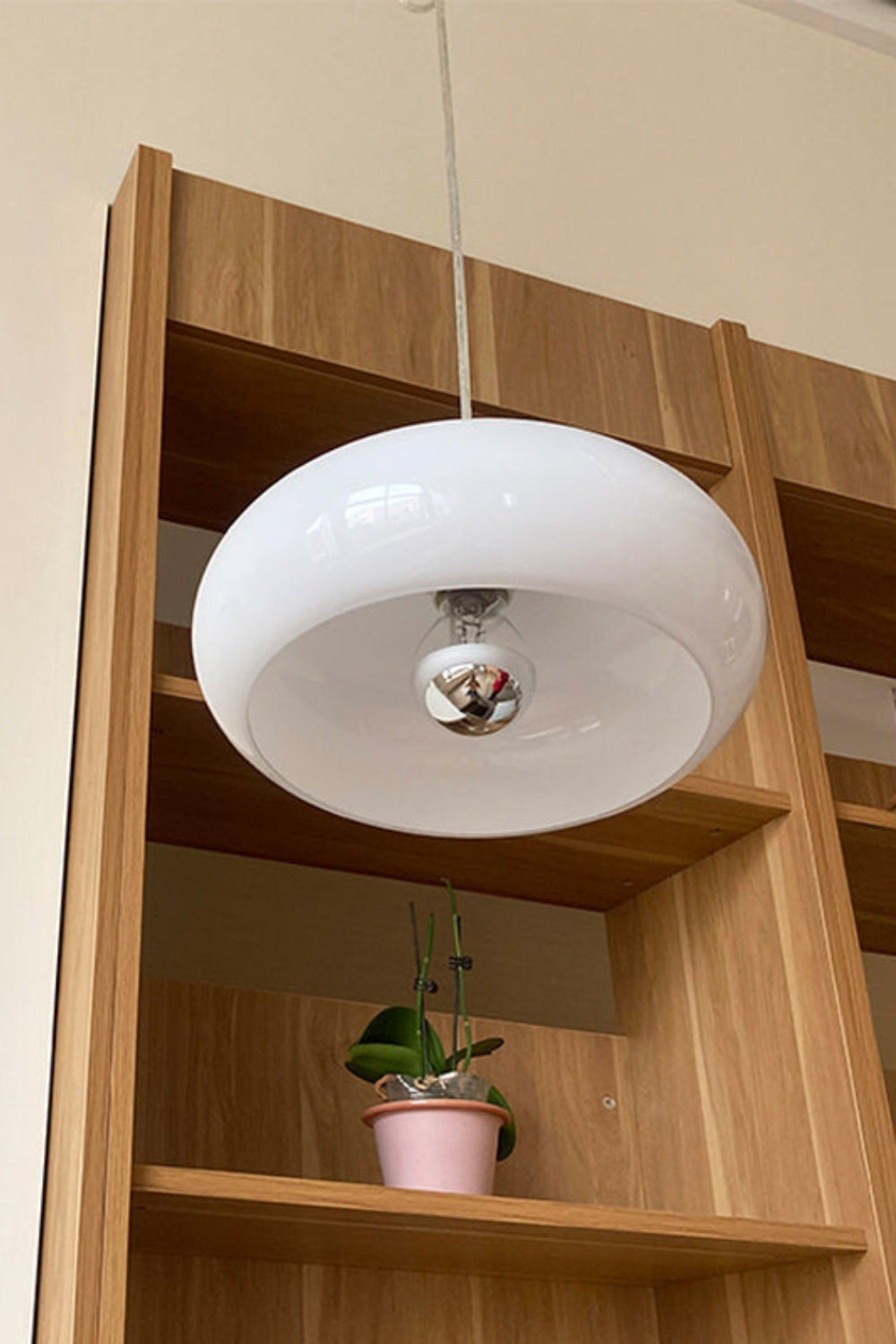 Vintage Bauhaus Glass Pendant Light