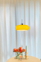 Vintage Bauhaus Glass Pendant Light
