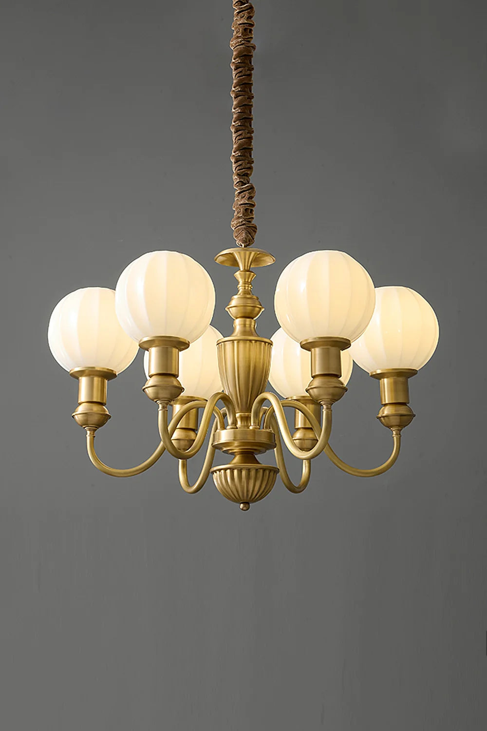 Vintage Brass Chandelier