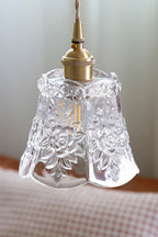Vintage Flower Glass Pendant Light