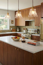 Vintage Flower Glass Pendant Light