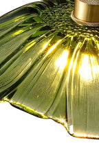 Vintage Lotus Blossom Glass Pendant Light