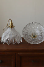 Vintage Textured Glass Pendant Light