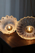 Vintage Textured Glass Pendant Light