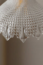 Vintage Textured Glass Pendant Light