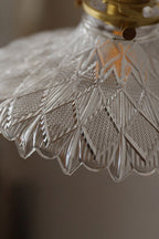 Vintage Textured Glass Pendant Light