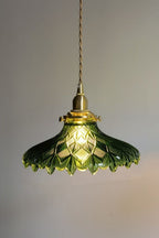 Vintage Textured Glass Pendant Light