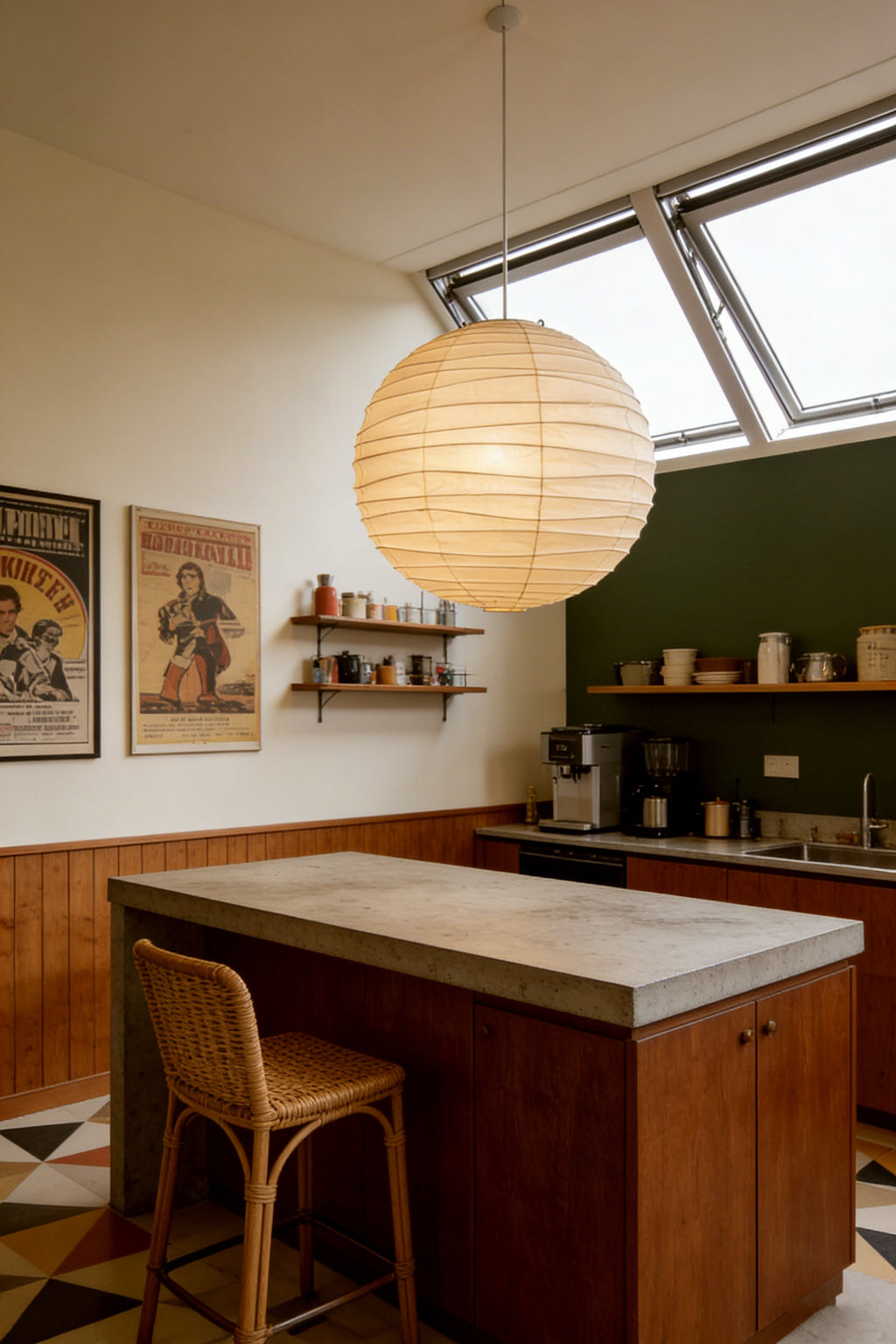 Washi Paper 55D Pendant Lamp