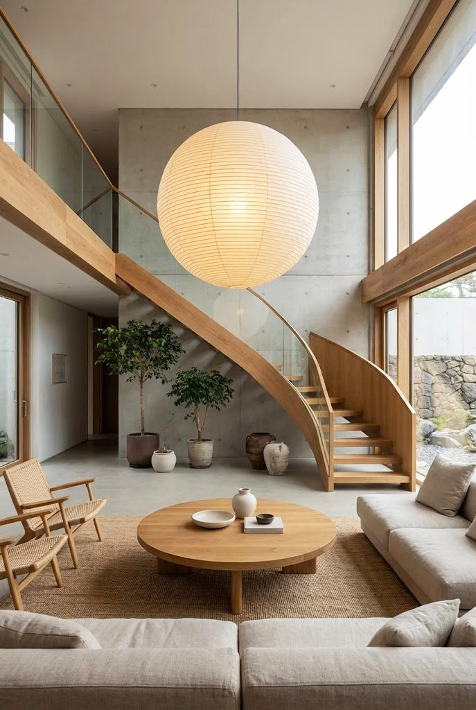 Washi Paper A Pendant Light