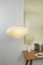 Washi Paper Oval Pendant Light
