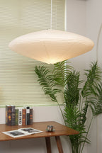Washi Paper Oval Pendant Light