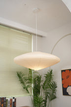 Washi Paper Oval Pendant Light