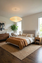 Washi Paper Oval Pendant Light