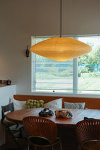 Washi Paper Oval Pendant Light