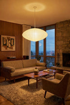 Washi Paper Oval Pendant Light