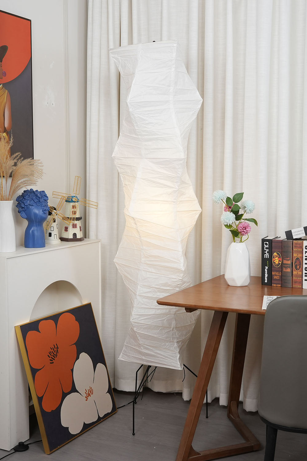 Washi Paper UF4-33N Floor Lamp